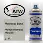 Preview: Mercedes-Benz, Mondsteinweiss Metallic, 9144: 400ml Sprühdose, von ATW Autoteile West.